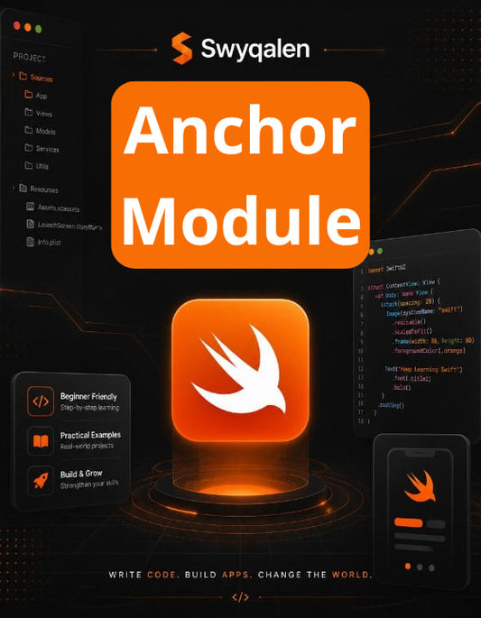 Swyqalen Anchor Module with Swift logo on a dark background