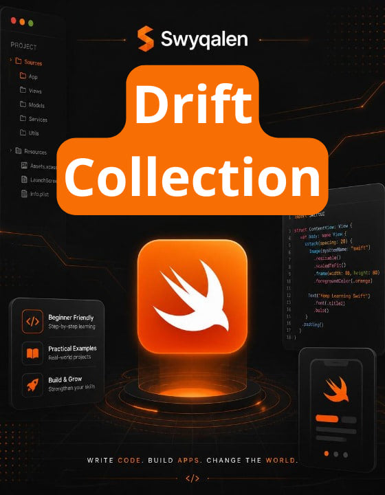 Swyqalen Drift Collection with Swift logo on a dark background