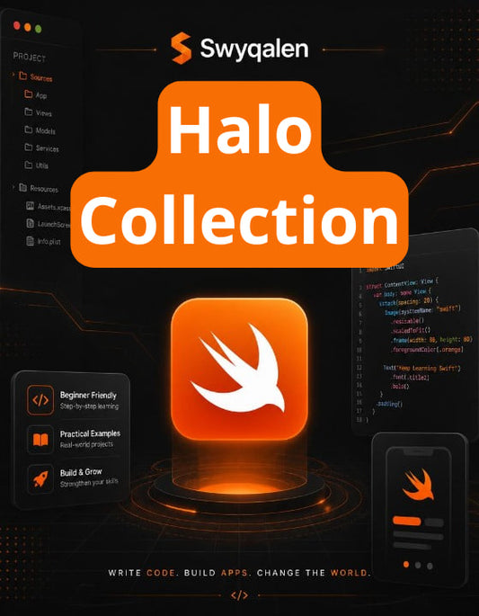 Swyqalen Halo Collection with Swift logo on a dark background